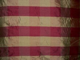 54" Silk Dupioni 3" Plaid - Savannah Tarragon Fabric